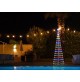 Albero di Natale Luminoso a Cono multicolore 3 metri 394 led